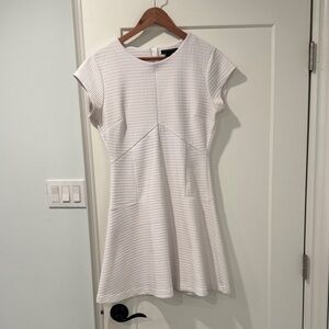 Banana Republic Textured White Mini Dress